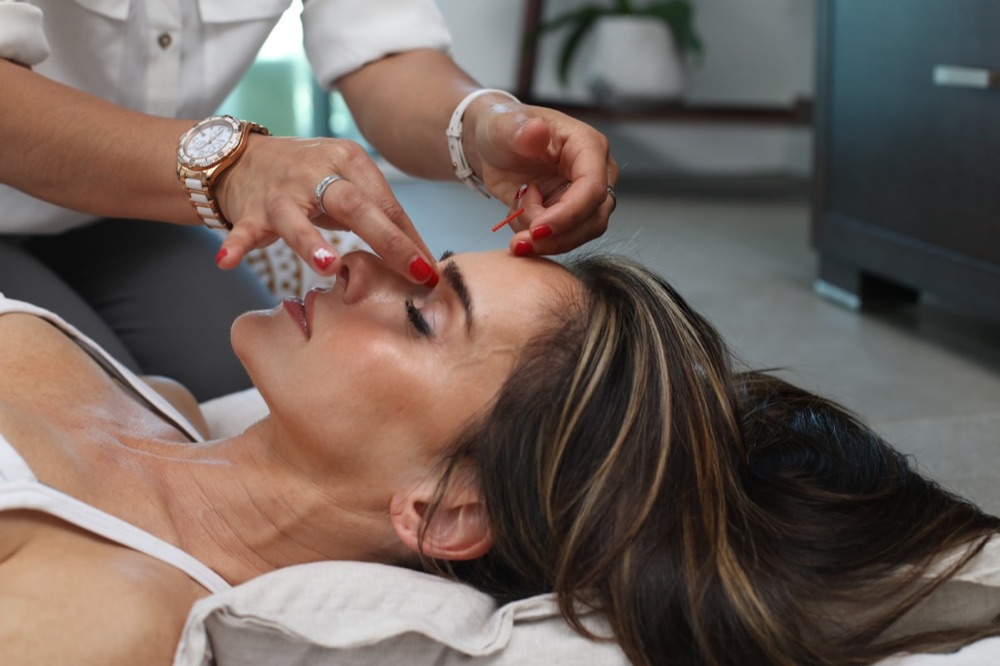 A med spa treatment room